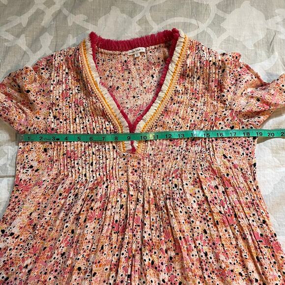 POUPETTE ST. BARTH Ola Long Sleeve Mini Dress Orange Malva xs - Picture 9 of 11